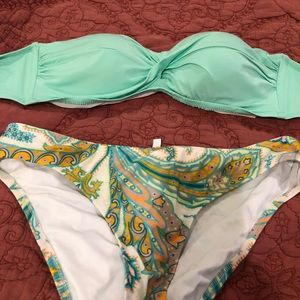 Jcrew bikini bottom with target top